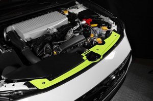 Subaru WRX Radiator Shroud - Perrin Performance - Neon Yellow - `22-`25 Subaru WRX Radiator Shroud - Perrin Performance - Neon Yellow - `22-`25